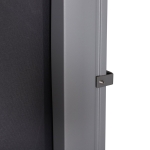 Outsunny 3x1.6m Retractable Polyester Patio Side Awning Grey