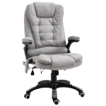 Vinsetto Burlap 7 - Point Massage Office Chair Recliner Chair 130°Relax Head - Black(c-2)