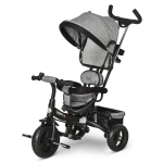 HOMCOM Toddlers 2-in-1 Cloth Tricycle Stroller Grey