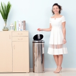 HOMCOM 42 L Stainless Steel Sensor Trash Can W/ Bucket-Chrome(c-1)
