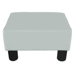 HOMCOM PU Leather Ottoman Footrest-White