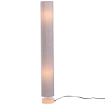 HOMCOM 120H cm Wooden Base Floor Lamp W/Linen Fabric-Grey(c-2)
