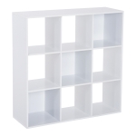 HOMCOM 9 Compartments Storage Cabinet,Chipboard-White