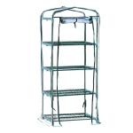 Outsunny Portable 4-Tier Mini Greenhouse W/Cover, 70Lx50Wx160H cm
