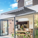 Outsunny Retractable Awning, 3,5x2,5 m-Cream White(c-2)