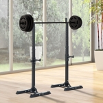HOMCOM Adjustable Weights Barbell Squat Stand-Black