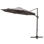 Outsunny 3m Cantilever Aluminium Frame Outdoor Garden Parasol Grey