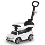 HOMCOM Toddlers Push Along Car Licensed PP Mercedes-Benz Ride On Stroller White