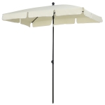 Outsunny Aluminum Umbrella Parasol-Cream