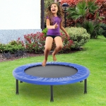 HOMCOM 91cm Mini Trampoline-Black/Blue(c-1)