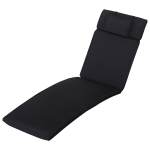 Outsunny Sun Lounger Cushion, 198Lx53Wx5T cm-Cream White(c-2)