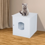 Pawhut Cat Litter House-Dark Brown(c-2)