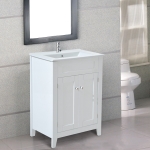HOMCOM 60W x 47D x 82H cm Bathroom Vanity Unit-White