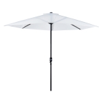 Outsunny 2.7 m Half Round Umbrella Parasol-Cream