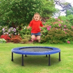 HOMCOM 91cm Mini Trampoline-Black/Blue(c-3)