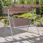 Outsunny Outdoor 3-Seater Swing Chair-Black(c-1)