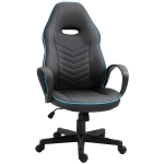 Vinsetto Executive PU Leather Office Gaming Chair Adjustable Height Padded Seat w/ Wheels White(c-3)