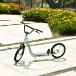 HOMCOM Kids Steel Frame Adjustable Kick Scooter Blue