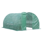 Outsunny Reinforced Walk in Polytunnel Greenhouse, 4x3x2 m(c-2)