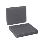 Outsunny 2 Piece Cushion Seat Cushion Back Pad for Rattan Furniture Indoor and Outdoor