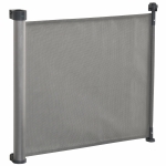 PawHut Retractable Safety Gate for Dog, Detachable Pet Barrier, Extend to 140 cm for Doorways, Hallways, Stairs, Grey