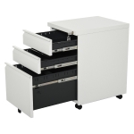 Caisson de Bureau Rangement sur Roulettes 3 Tiroirs