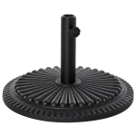 Outsunny 25kgs Round Umbrella Base Concrete Parasol Weight Stand Patio Outdoor Black Dia 50cm(c-3)