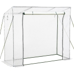 Outsunny 200x77x170cm Walk-in Garden Greenhouse Patio Hot House with Durable Steel Frame Outdoor Tomato Plant House