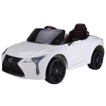 HOMCOM Coche Eléctrico para Niños +3 Años Automóvil LEXUS LC500 Control Remoto y Manual con Música Bocina y Faros Soporta Máx.30 kg 106x63x44 cm Negro(c-2)