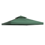 Outsunny Techo de Reemplazo 3X3 Metros para Carpa Pabellon Toldo Eventos y Bodas Verde Esmeralda