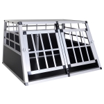 Pawhut Jaula de Transporte Hermética Para Perros - Aluminio y Madera Contrachapada - 104x91x69cm(c-2)