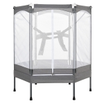 HOMCOM Trampolino Tappeto Elastico per Bambini Casa e Giardino, Rete di Sicurezza