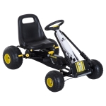 HomCom, kart cu pedale pentru copii, 95×66,5×57 cm, negru