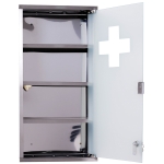 HomCom, dulap medicamente cu 4 rafturi, 30x12x60cm