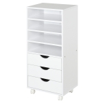 Vinsetto Dulap cu sertare pentru birou din Lemn alb 40 x 30 x 83cm