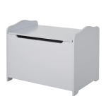HOMCOM Cufar Jucarii din Lemn cu Capac Amortizat 60x40x48cm