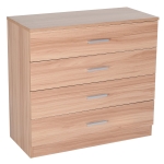 HomCom Casetieră cu 4 Sertare din Lemn, 72x33.5x67cm