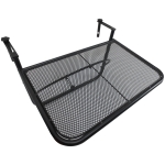 Outsunny Masuta de Balcon Suspendabila Brate si Raft Reglabile, Negru 60 x 56.5 x 45 cm