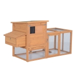 PawHut cuibar gaini, multifunctional,190×81×103cm, lemn