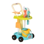 HOMCOM Set Curatenie Jucarie pentru Copii 3-6 Ani cu Carucior Mop Galeata