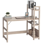 HomCom birou cu biblioteca si 3 rafturi, 120 x 67 x 120.5 cm