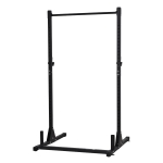 HOMCOM Suport pentru Haltere cu Inaltime Reglabila pe 32 Niveluri de 26-196cm Statie Fitness din Otel - Negru