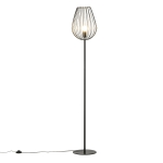 HOMCOM Lampa de Podea Design Industrial, Abajur din Metal, Casa si Birou