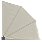 Outsunny Cortina cu Baldachin care se Inchide din Poliester Crem