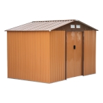 Outsunny casuta ustensile de gradina, 277x191x192cm, galben