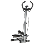 Homcom Stepper Fitness – Manere Reglabile, LCD & Benzi Elastice
