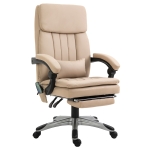 Vinsetto scaun de birou cu masaj, 67x69x106.5-114.5 cm, bej