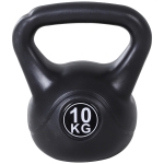 Homcom Kettlebell 10 kg pentru Antrenament Cross Training Negru