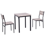 HOMCOM Set masă și scaune stil loft, ideal pentru spații mici