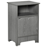 PawHut Mobilier Multifunctional cu Boluri pentru Caini si Pisici din Otel, Deschis - Gri